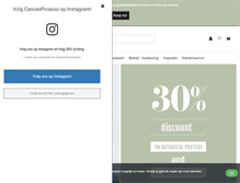 Tablet Screenshot of canvaspicasso.nl